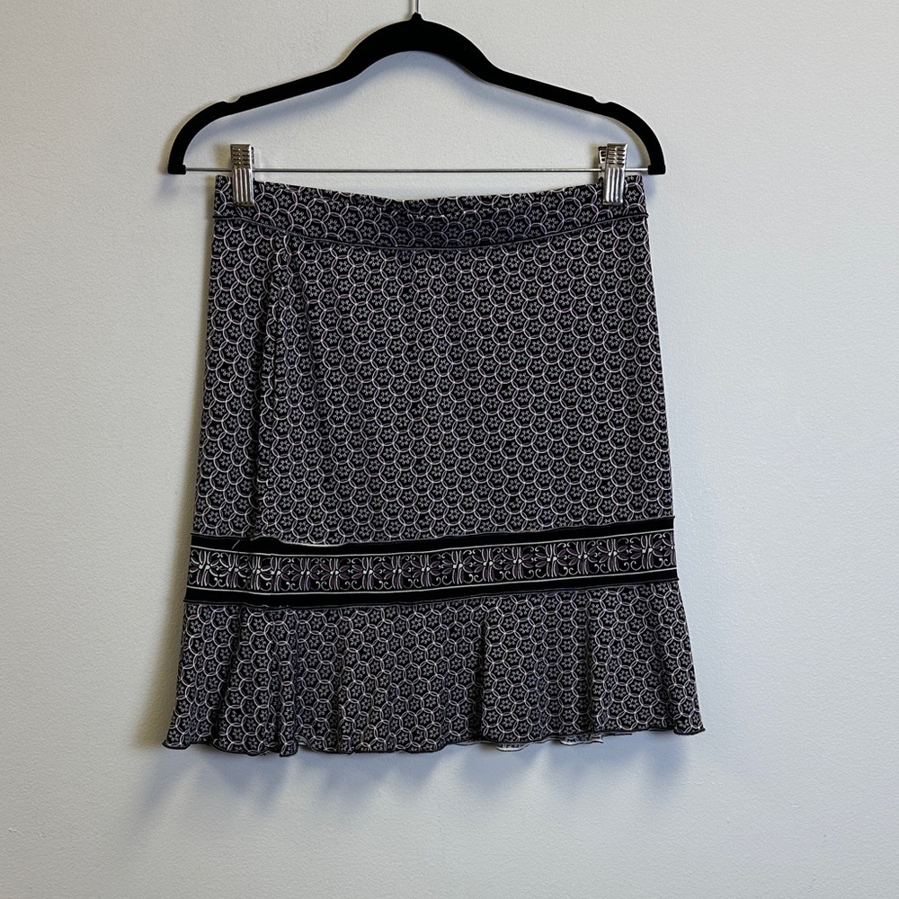 Max Studio Black and White Mini Skirt